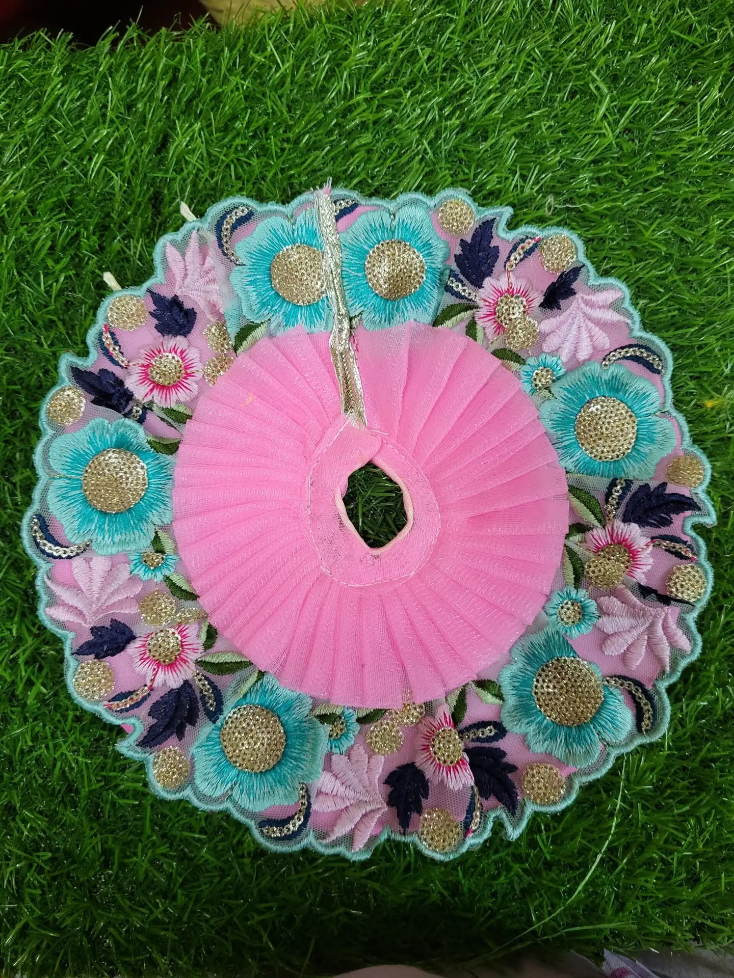 Soft Pink Floral Poshak
